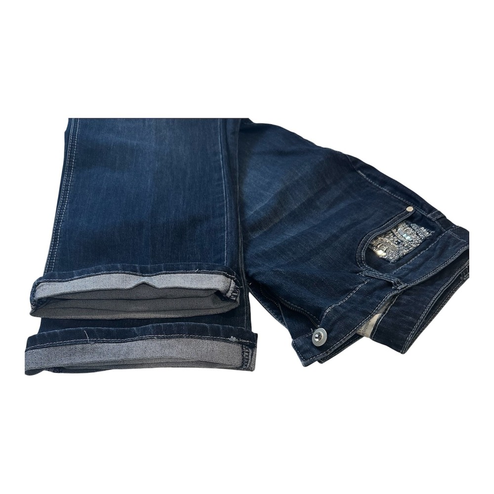 Christopher Banks Size-12P Denim Jeans Blue Stretch Embellished Pockets - Picture 15 of 15
